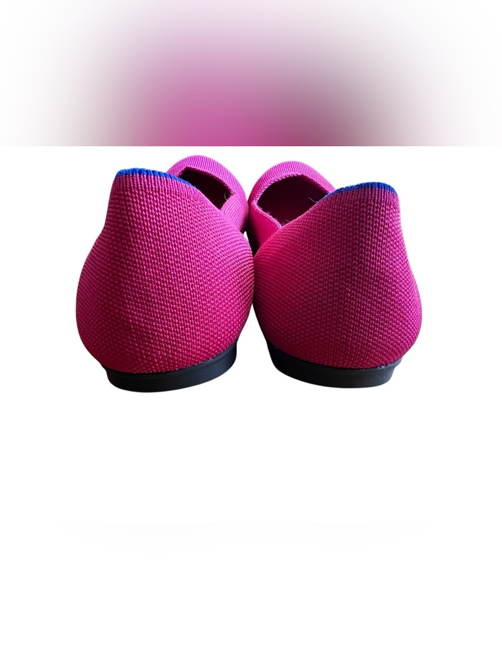 Rothy's The Flat Hot Pink Round Toe Magenta Ballet Flats Women’s 11 Rare Retired - Picture 5 of 13